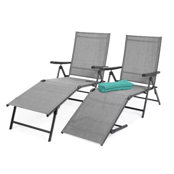 Outdoor Lounge Chair with Adjustable Head & Foot (1 Chair)(Rental)